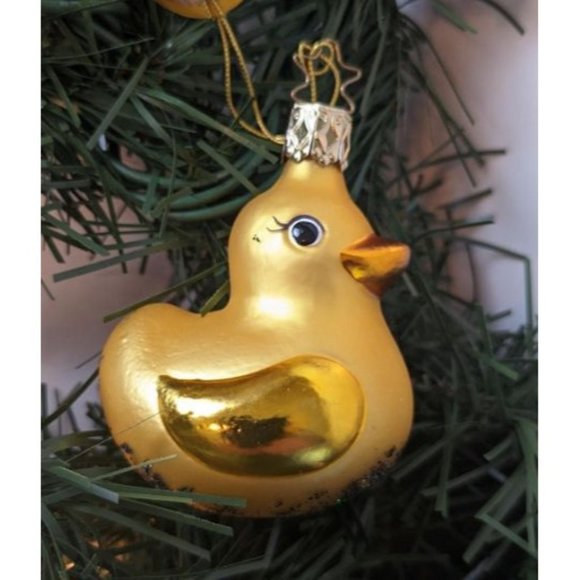 Rubber Duck Retired Old World Christmas Inge Glas Ornament - Picture 2 of 6